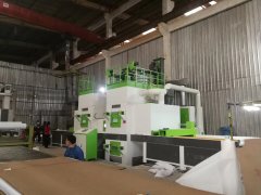 不銹鋼板雙面霧化自動噴砂機，不銹鋼板雙面自動噴砂機設備